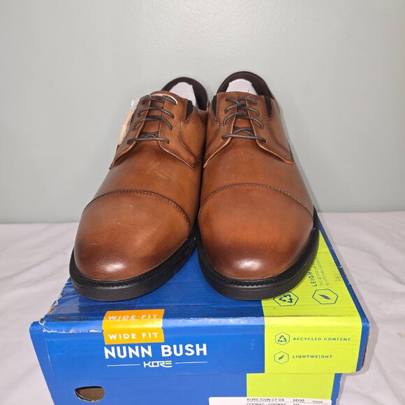 Nunn Bush Kore Icon Ct Oxford in Cognac, Men's Size 15 Wide, New in Box - Picture 2 of 9
